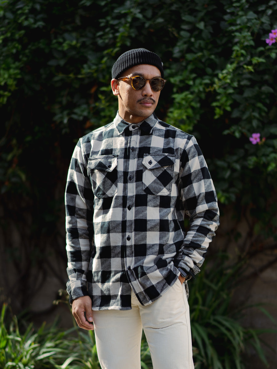 "Drunk Check" Crosscut Flannels.
