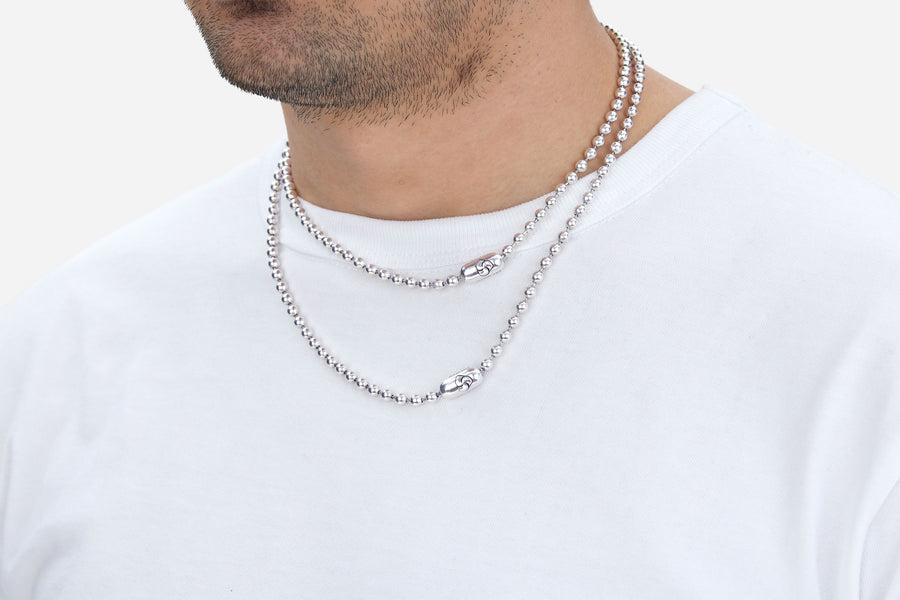 Ball Chain Necklace ~ Sterling Silver