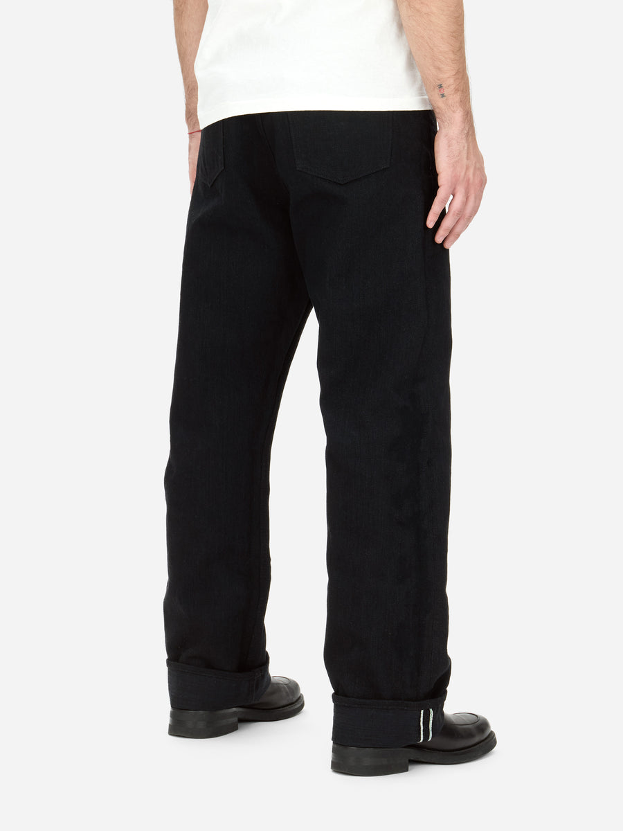 RS-220xk ~ Relaxed Straight - Rinsed Black Kibata
