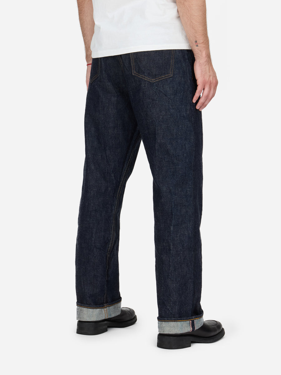 RS-100xk ~ Relaxed Straight - Rinsed Indigo Kibata