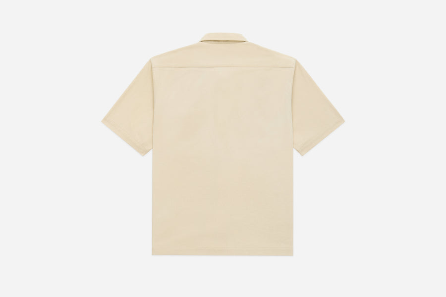 Short Sleeve Workshirt ~ Ecru Twill