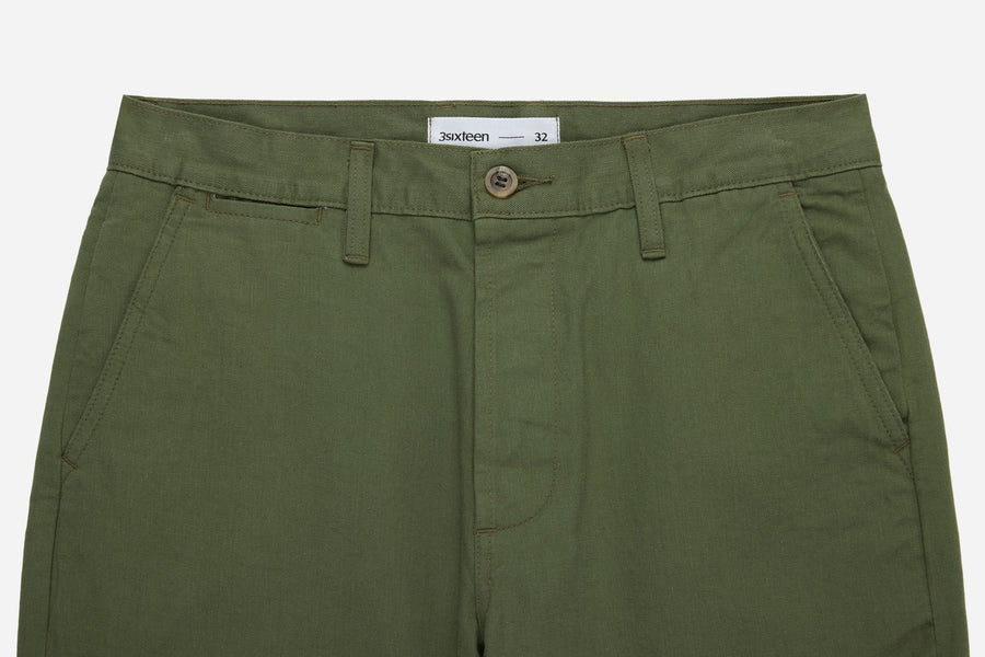 CH-55x ~ Olive Selvedge Chino