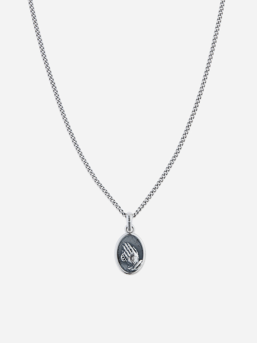 "His Hands" Pendant ~ Sterling Silver
