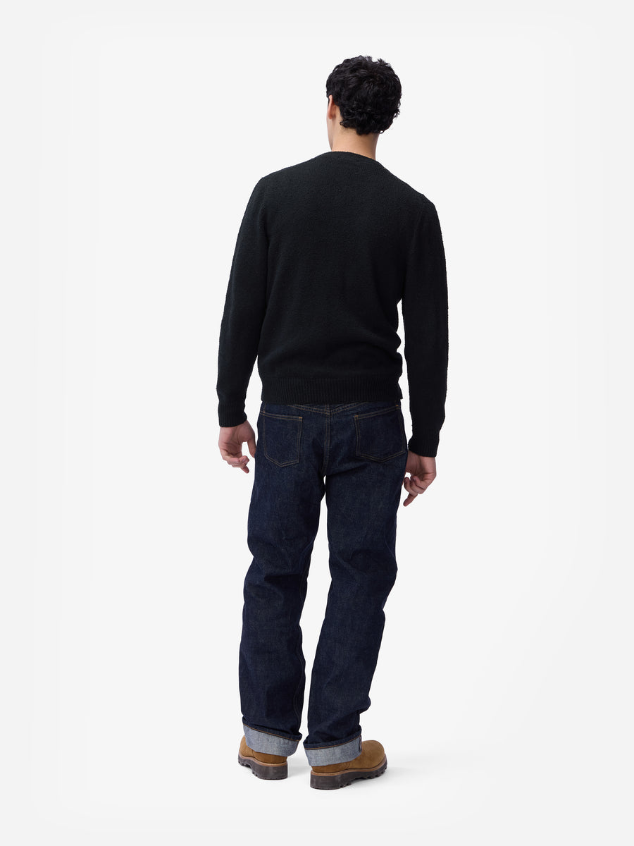 Classic Cardigan ~ Black Boucle