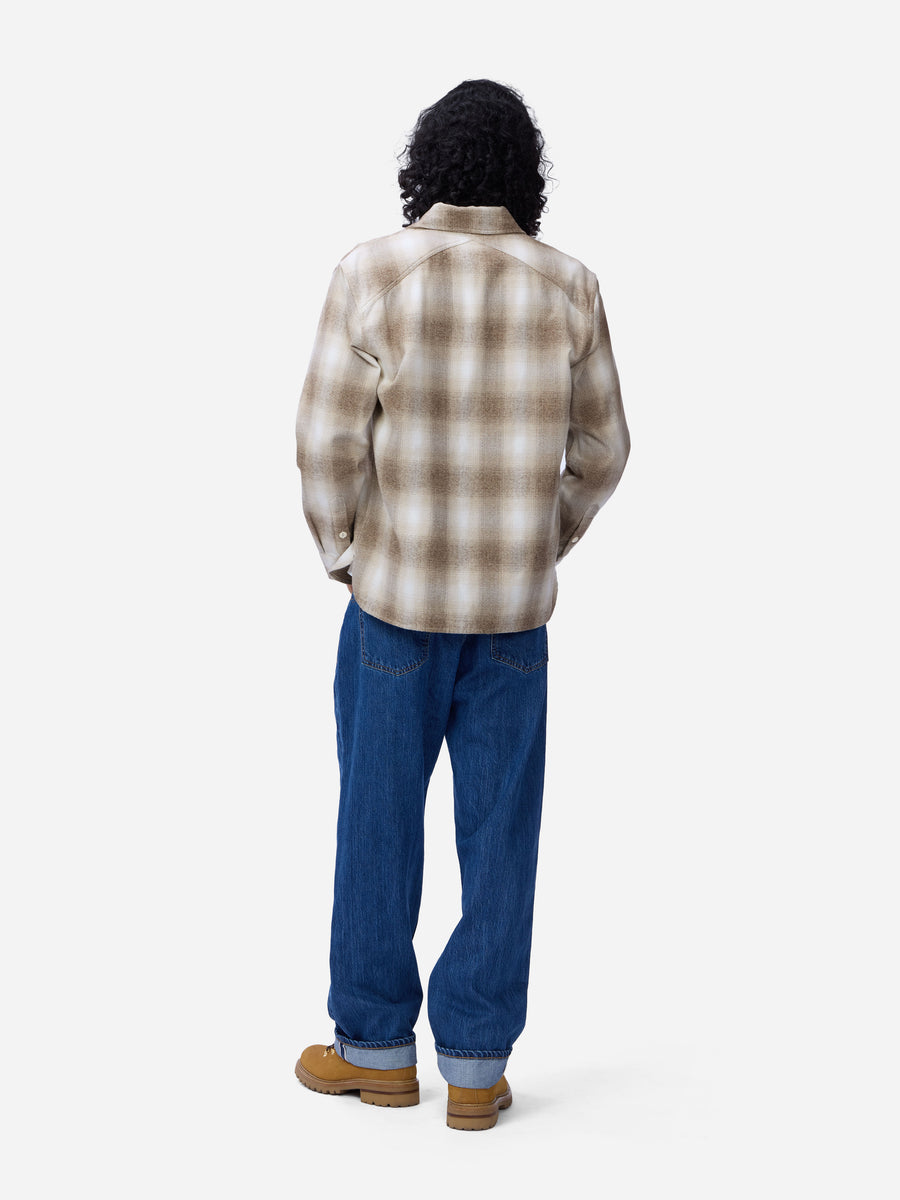 Crosscut Flannel ~ Sand Ombre Plaid