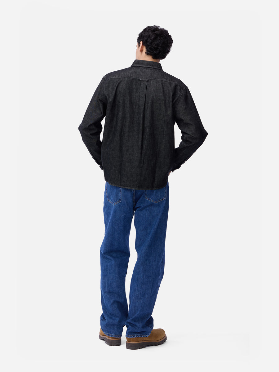 Denim BD Shirt ~ Black/White