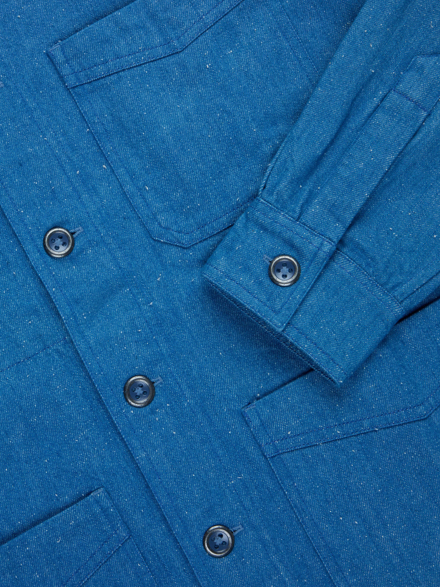 French Work Jacket ~ Light Indigo