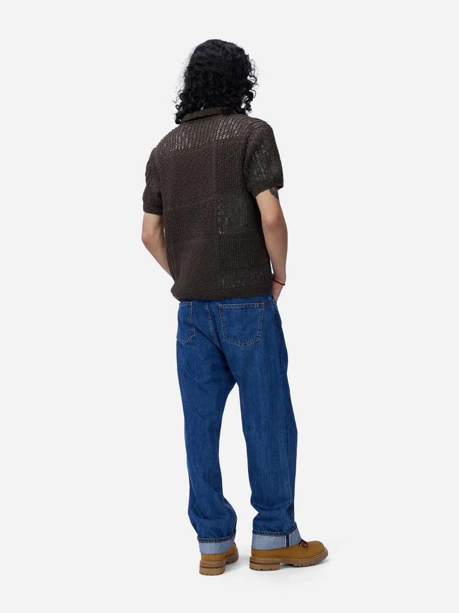 Short Sleeve Knit Shirt ~ Umber De Stijl