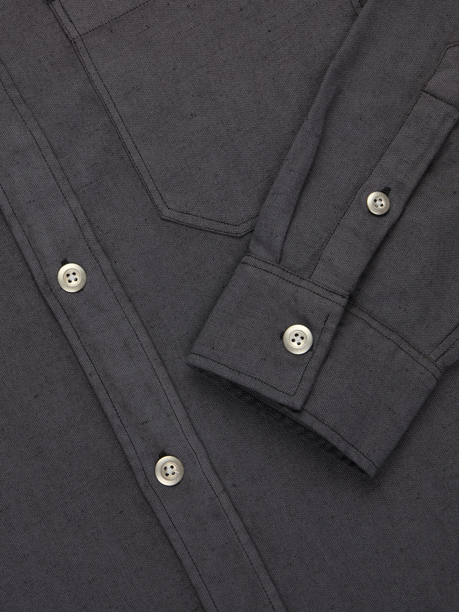 Utility Overshirt ~ Pavement Overdye Canvas