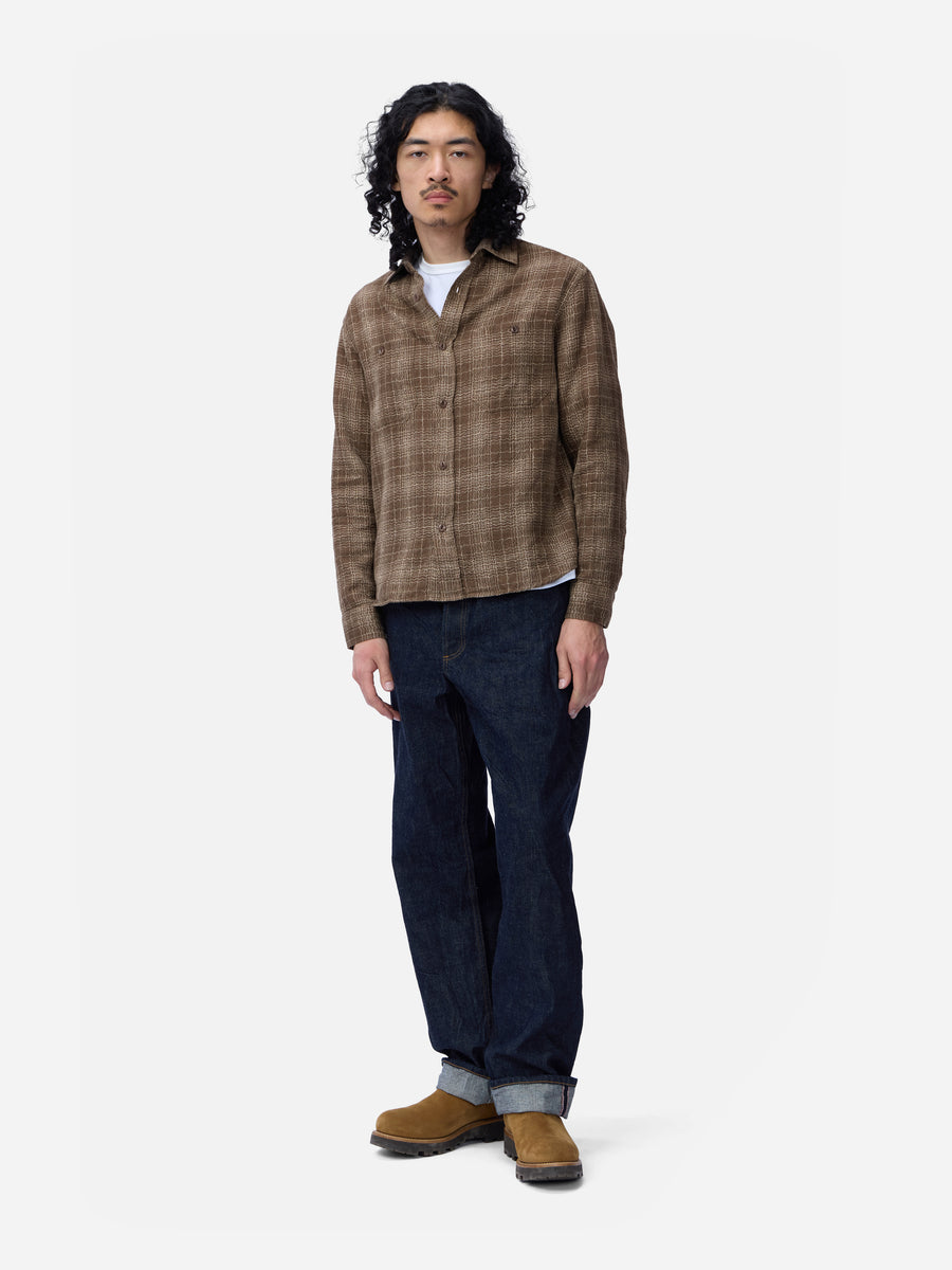 Utility Shirt ~ Drab Wavy Check