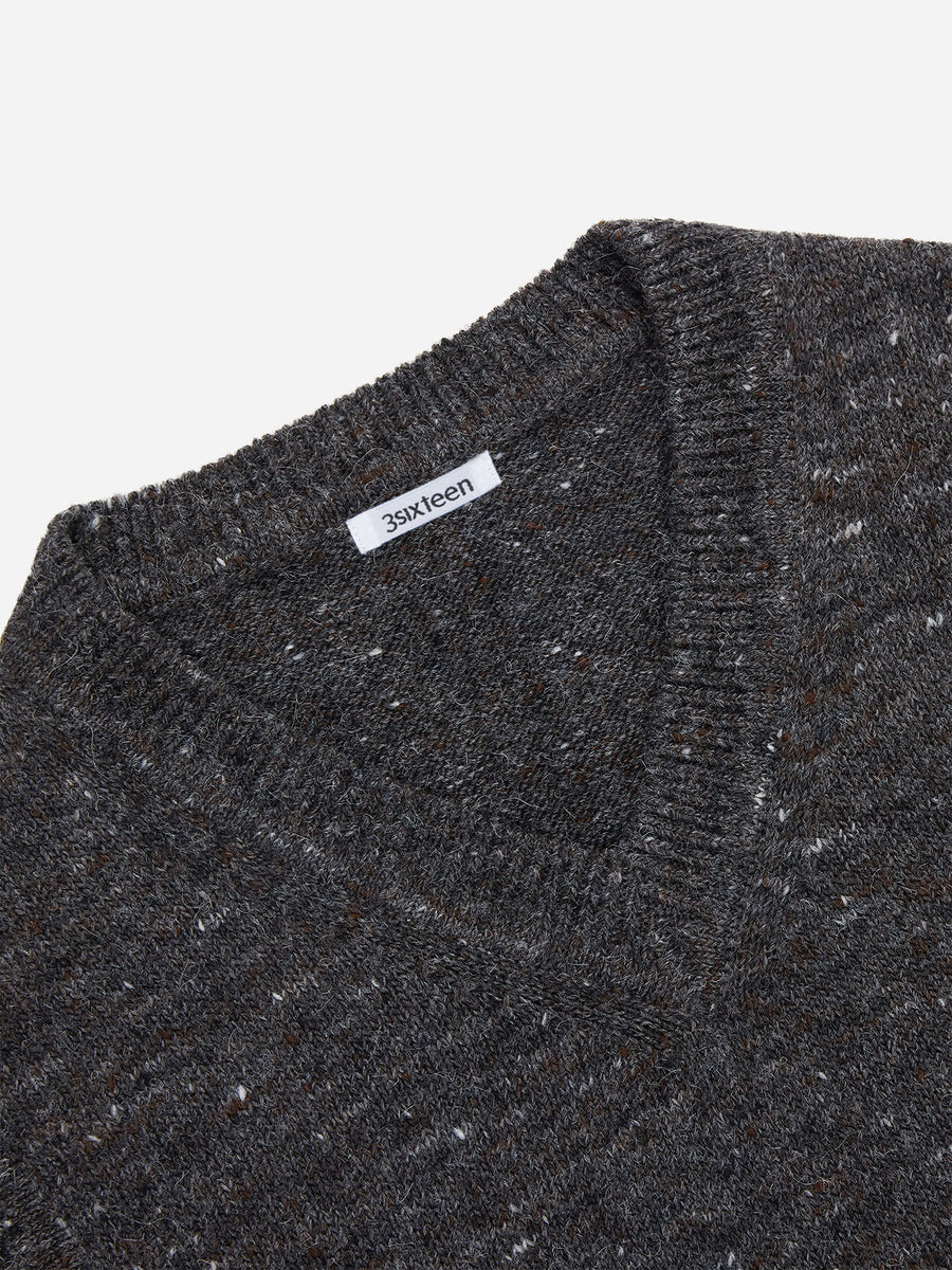 Sweater Vest ~ Pewter Tweed